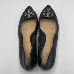 Tory Burch 7M black leather flats